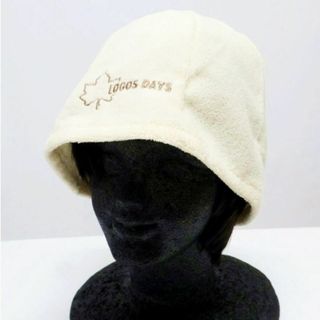 ロゴス(LOGOS)の【新品】ロゴス のぼせ防止 蒸気 頭皮保護 パイル サウナハット キャップ 白(タオル/バス用品)