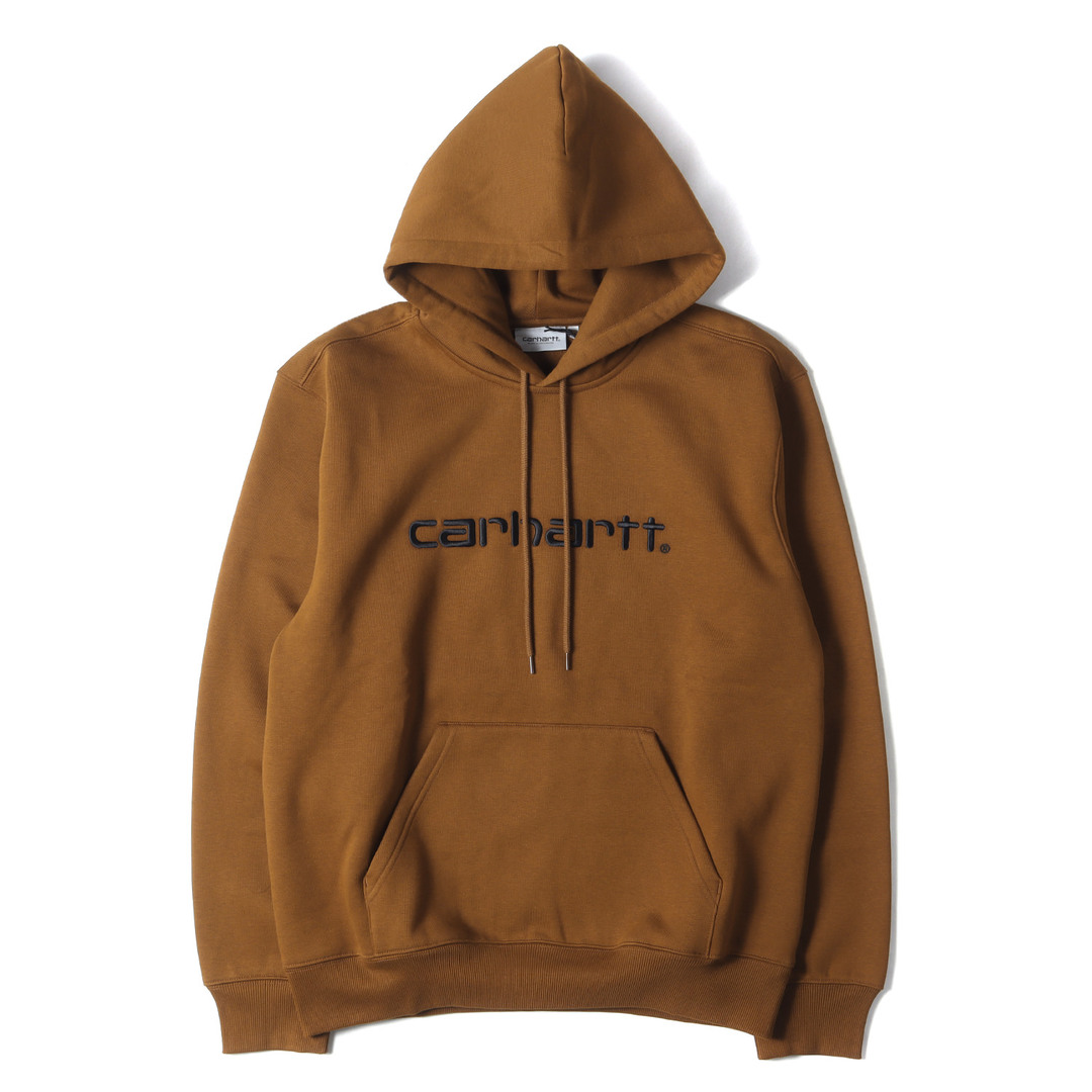 新品 Carhartt WIP カーハート ワークインプログレス パーカー サイズ:M 23AW ブランドロゴ スウェットパーカー Hooded Carhartt Sweat ディープブラウン トップス フーディー【メンズ】 メンズのトップス(パーカー)の商品写真