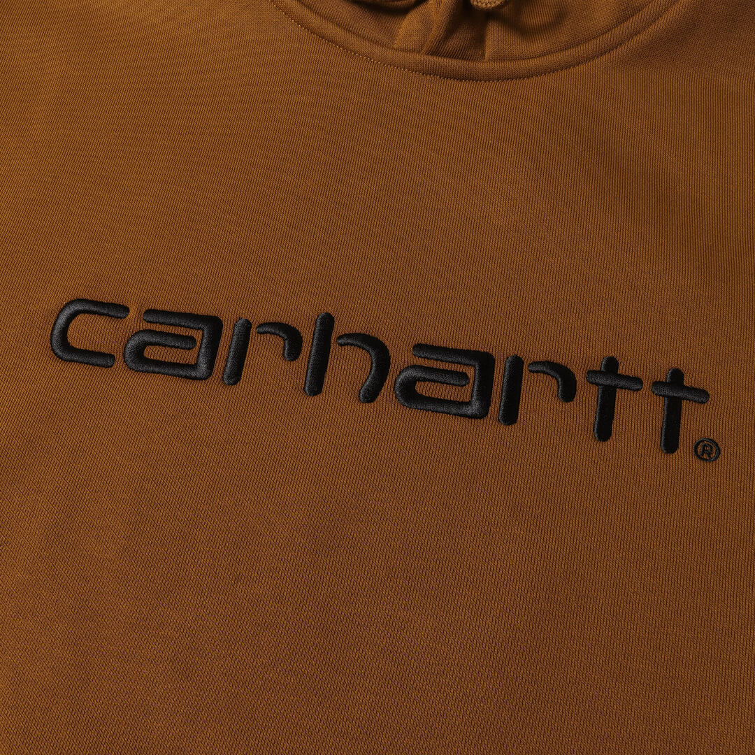 新品 Carhartt WIP カーハート ワークインプログレス パーカー サイズ:M 23AW ブランドロゴ スウェットパーカー Hooded Carhartt Sweat ディープブラウン トップス フーディー【メンズ】 メンズのトップス(パーカー)の商品写真