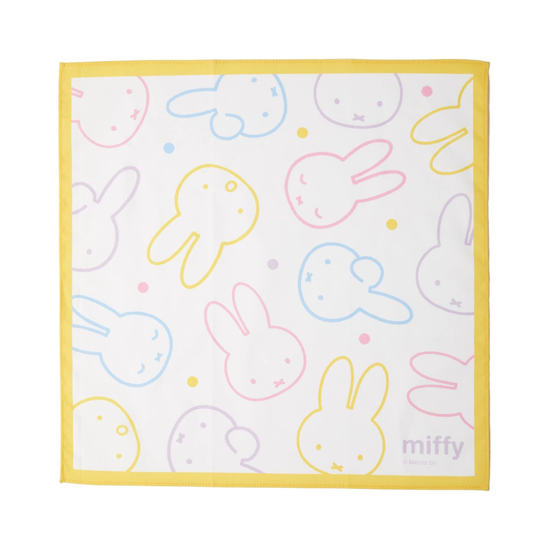 miffy(ミッフィー)の丸眞 ランチクロス ランチーフ ミッフィー パステルカラフル  43×43cm エンタメ/ホビーのおもちゃ/ぬいぐるみ(キャラクターグッズ)の商品写真