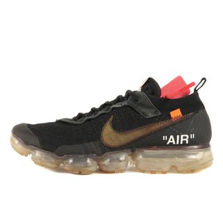 オフホワイト(OFF-WHITE)のOFF-WHITE オフホワイト サイズ:27.5cm 18SS NIKE THE 10 : AIR VAPORMAX FK (AA3831-002) ナイキ エア ヴェイパーマックス ブラック 黒 US9.5 コラボ ローカット スニーカー シューズ 靴【メンズ】【中古】(スニーカー)