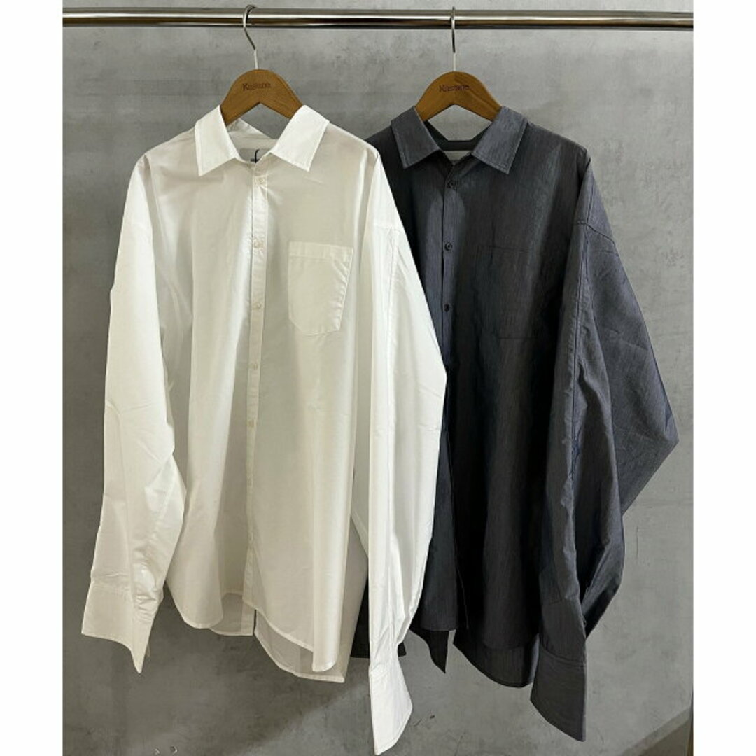 PAL GROUP OUTLET(パルグループアウトレット)の【オフホワイト】【Pasterip】Design big shirt レディースのトップス(シャツ/ブラウス(長袖/七分))の商品写真