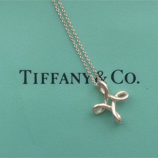 ティファニー(Tiffany & Co.)の保存箱付き♡ティファニー　ネックレス　エルサペレッティ　オープンクロス　シルバー(ネックレス)