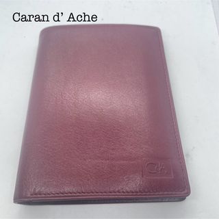 カランダッシュ(CARAN d'ACHE)のCaran d Acheカランダッシュ 財布 二つ折り ワインレッド 箱付き(財布)