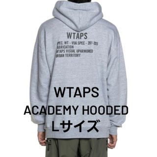 ダブルタップス(W)taps)のWTAPS ACADEMY HOODED GRAY Lサイズ　パーカー(パーカー)