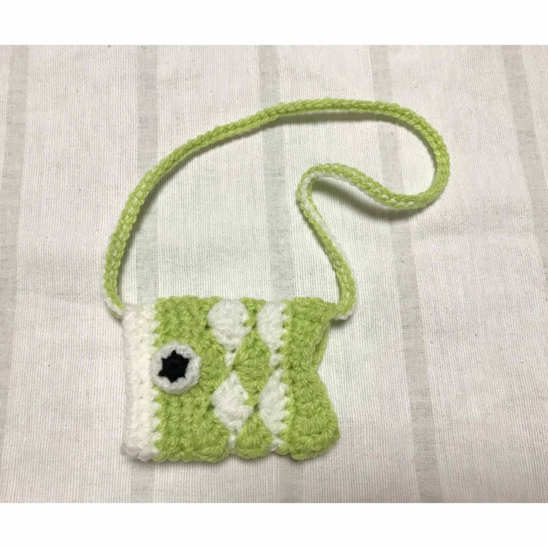 ラボットLOVOT 鯉のぼり アクセサリー 首飾り 黄緑 ハンドメイドのハンドメイド その他(その他)の商品写真