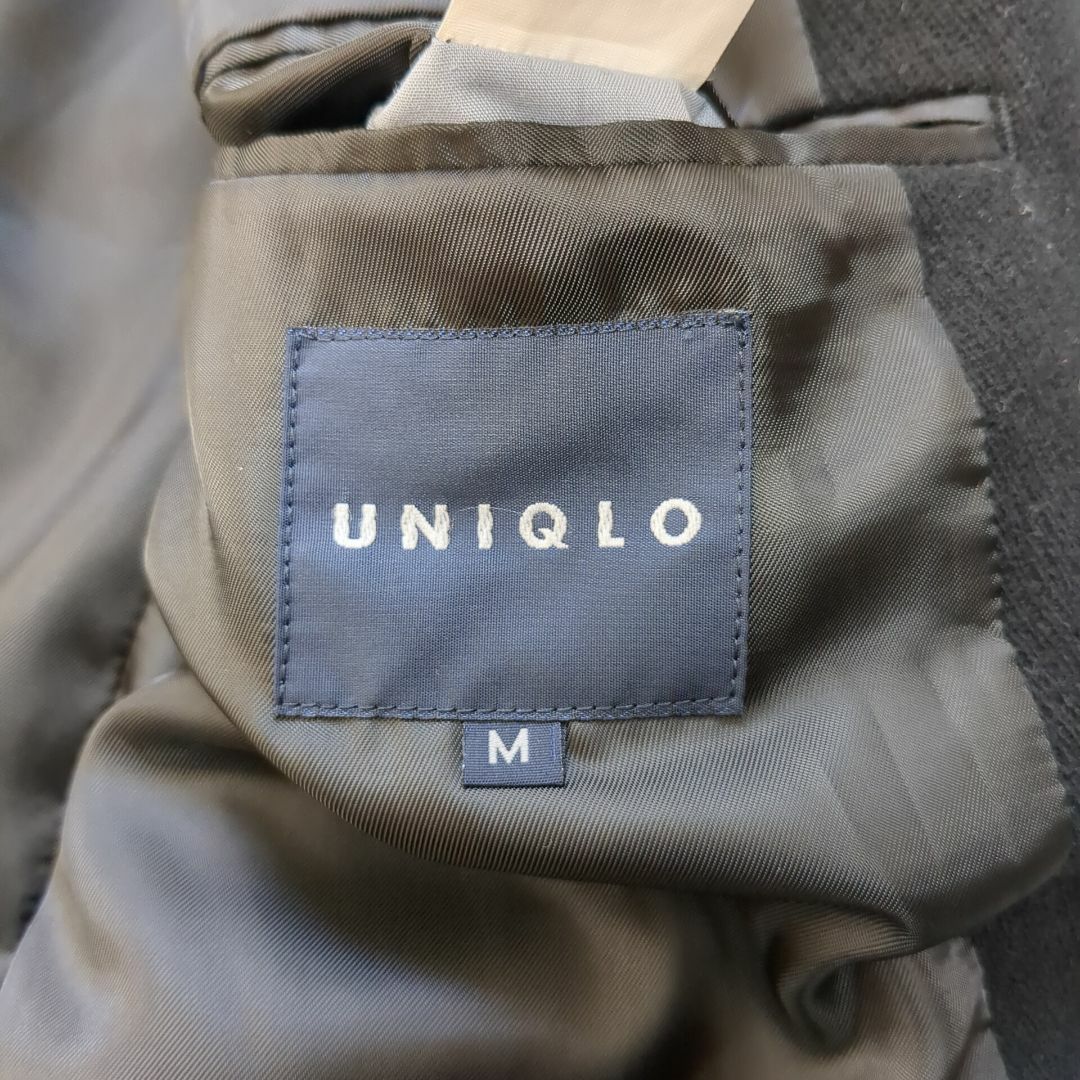 UNIQLO(ユニクロ)の【超美品】オールドユニクロ チェスターコート M 黒 秋冬 レア ✓2797 メンズのジャケット/アウター(チェスターコート)の商品写真