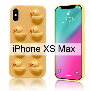 MuZiF iPhone XS Maシリコンケース ソフト あひる キャラクター(iPhoneケース)