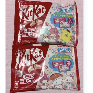 ネスレ(Nestle)のネスレ キットカット サンリオキャラクターズ いちごミルク味 2袋(菓子/デザート)