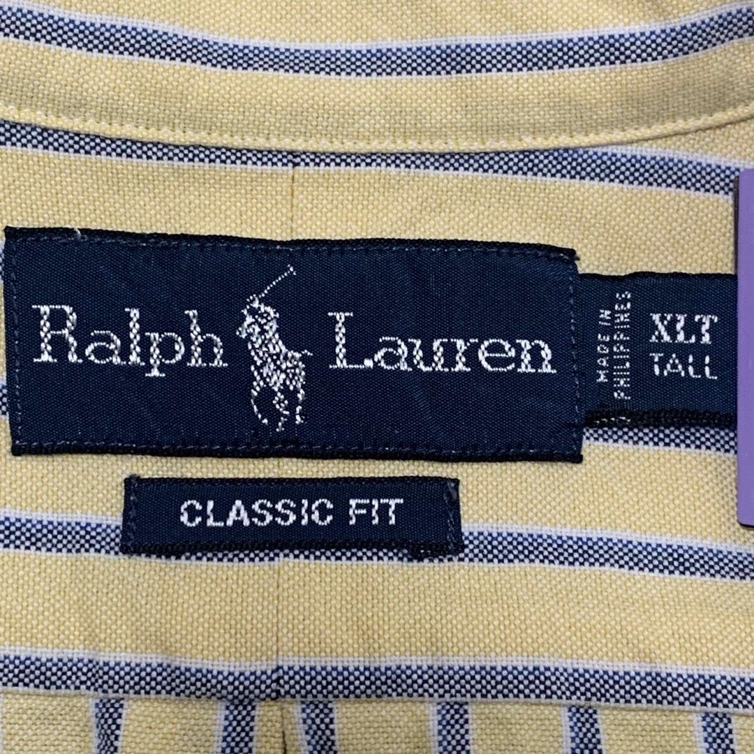 Ralph Lauren(ラルフローレン)のラルフローレン　ストライプ柄　コットン長袖シャツ　XLT　大きい・高身長サイズ メンズのトップス(シャツ)の商品写真