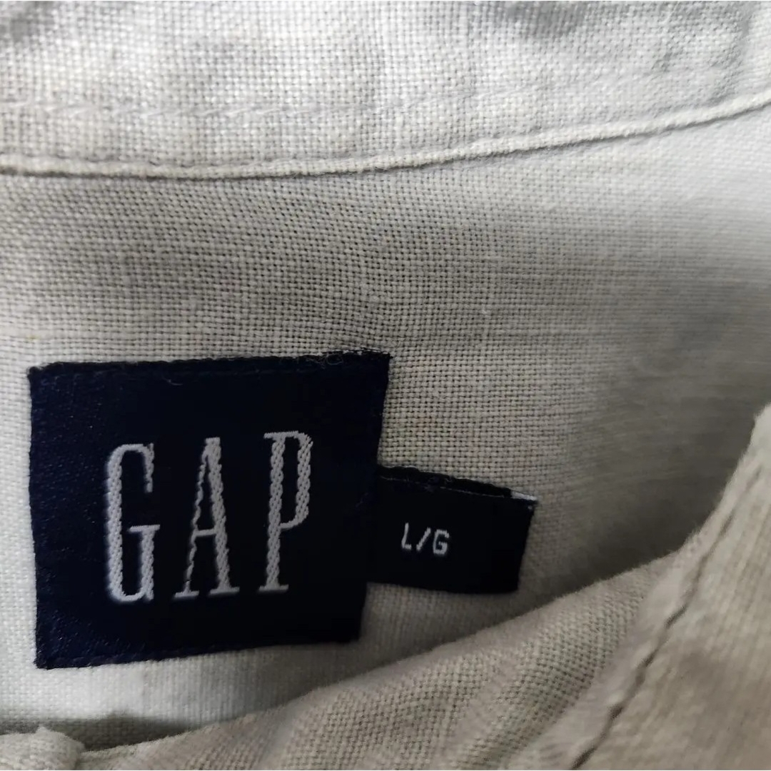 GAP(ギャップ)のOLD GAP ギャップ　リネン　長袖シャツ　グレー　サイズ L メンズのトップス(シャツ)の商品写真