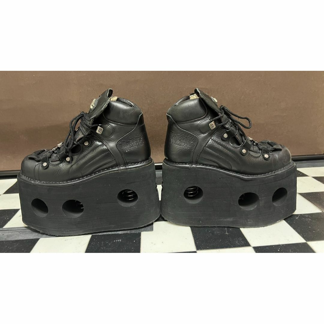 ニューロック NEWROCK ブーツ 革靴 ブラック サイズ41 25.5～26 メンズの靴/シューズ(ブーツ)の商品写真