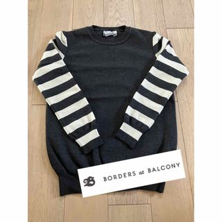 ボーダーズアットバルコニー(BORDERS at BALCONY)の美品　ボーダーズアットコロニー　borders ボーダー　ニット　グレー　36(ニット/セーター)