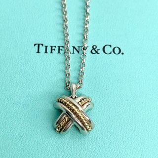 ティファニー(Tiffany & Co.)のティファニー シグネチャー コンビ クロス ネックレス ペンダント r6-2(ネックレス)