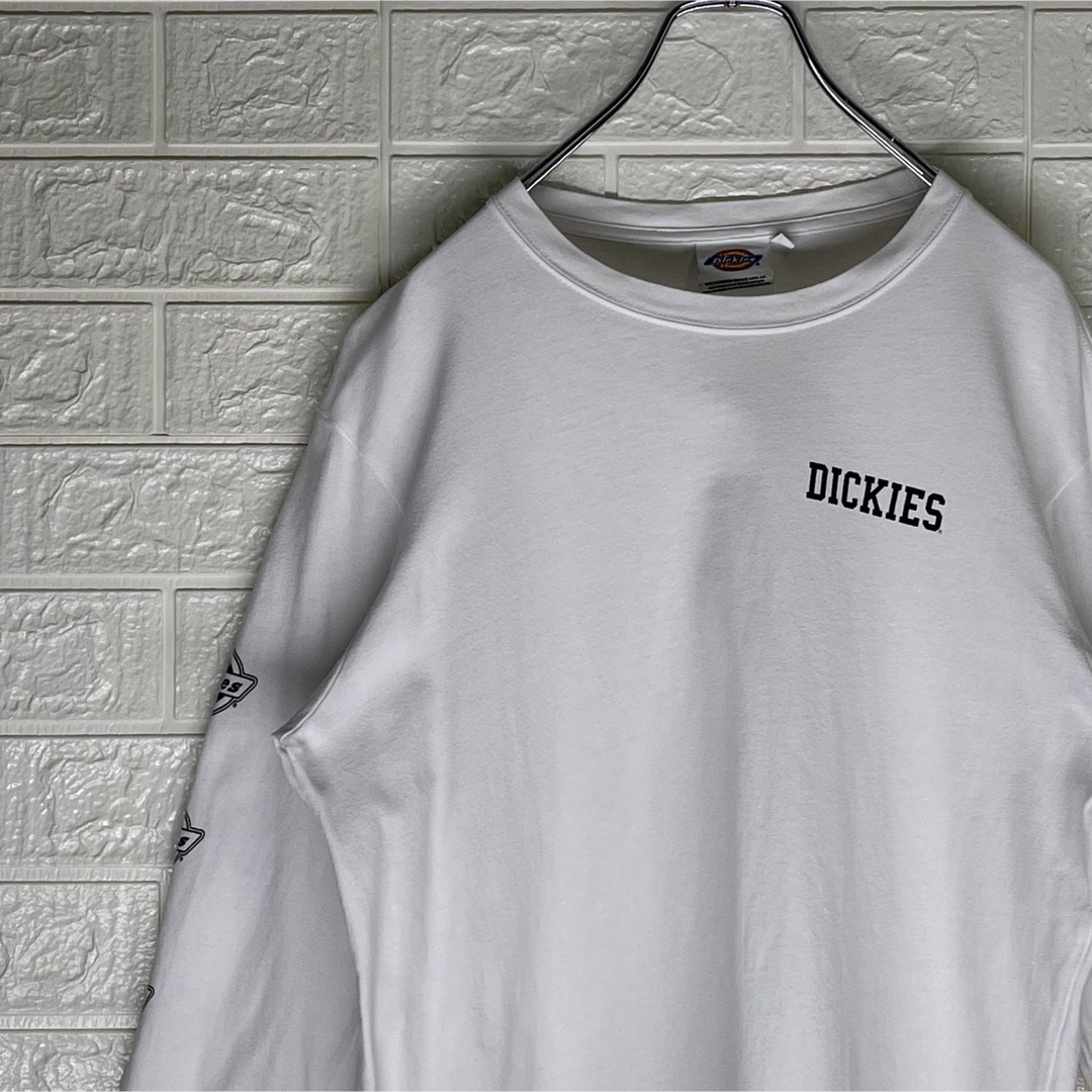 Dickies(ディッキーズ)のディッキーズ　長袖カットソー　白　Mサイズ メンズのトップス(Tシャツ/カットソー(七分/長袖))の商品写真