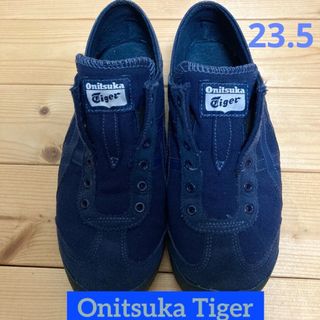 オニツカタイガー(Onitsuka Tiger)のオニツカタイガー スリッポンメキシコ66 TH5J4Q 23.5㎝　ネイビー(スニーカー)