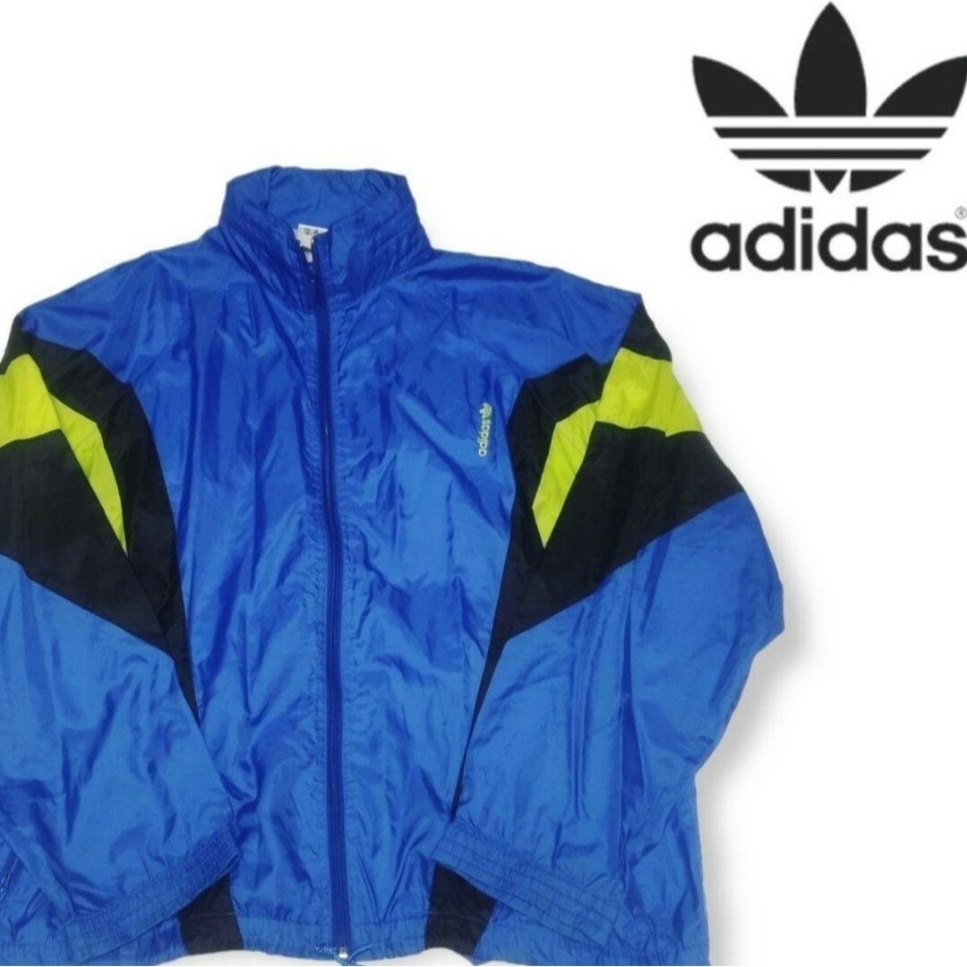 adidas(アディダス)の【80年代】adidas　アディダス　ナイロンジャケット　激レア　秀逸デザイン メンズのジャケット/アウター(ナイロンジャケット)の商品写真