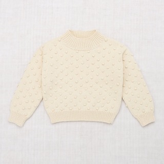 Misha & Puff - Misha & Puff Mockneck Popcorn Sweater 4Y