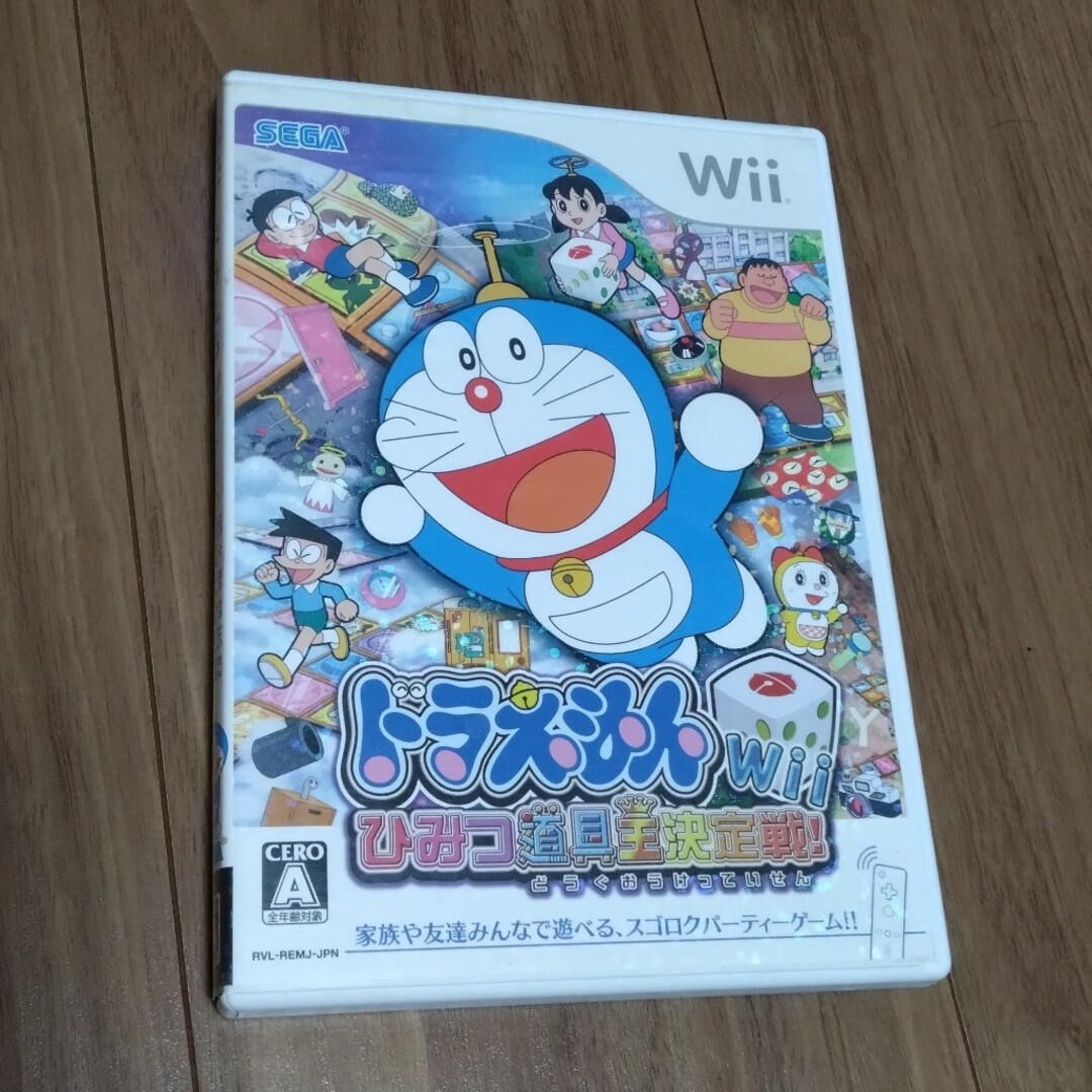 Wii(ウィー)のドラえもんWii ひみつ道具王決定戦！ エンタメ/ホビーのゲームソフト/ゲーム機本体(家庭用ゲームソフト)の商品写真