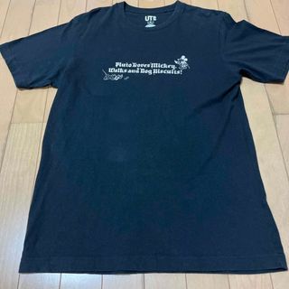 ユニクロ　Tシャツ　黒　Mサイズ(Tシャツ(半袖/袖なし))