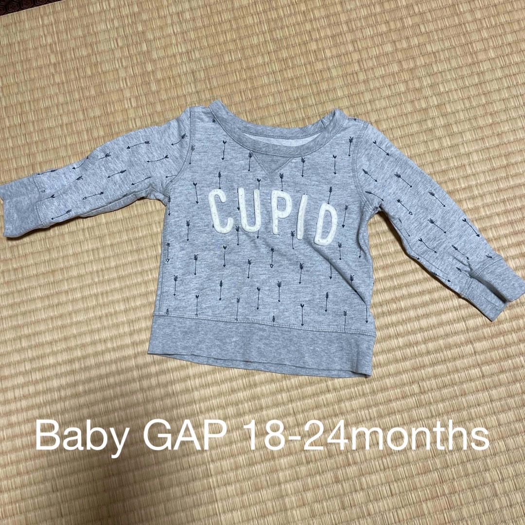 babyGAP(ベビーギャップ)のbaby GAP トレーナー　90 キッズ/ベビー/マタニティのキッズ服女の子用(90cm~)(Tシャツ/カットソー)の商品写真