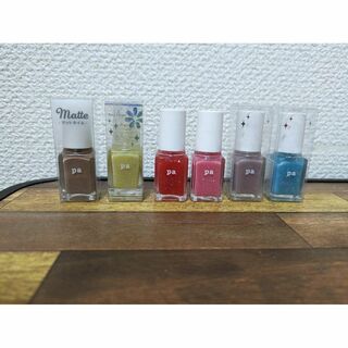 6色セット❤Paネイルカラー マット ラメ ネイル プチプラ 6ml(マニキュア)