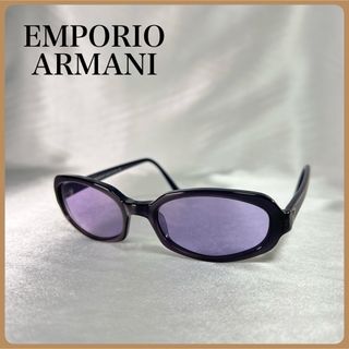 Emporio Armani - エンポリオアルマーニ サングラス パープル イタリア製 セルフレーム 男女兼用