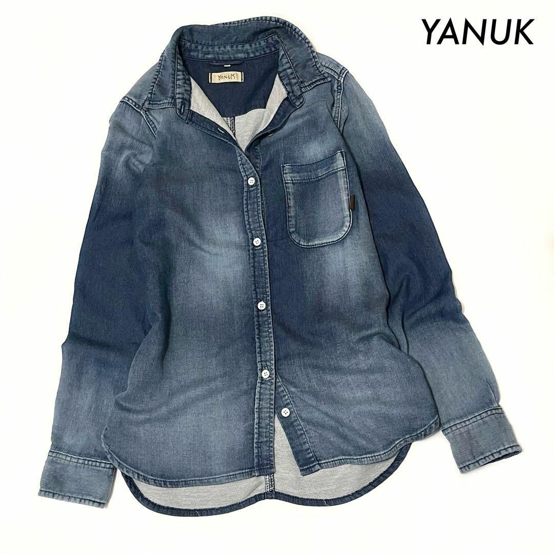 YANUK(ヤヌーク)のYANUK ヤヌーク★スタンダード シャツ DENIT デニムシャツ レディース レディースのトップス(シャツ/ブラウス(長袖/七分))の商品写真