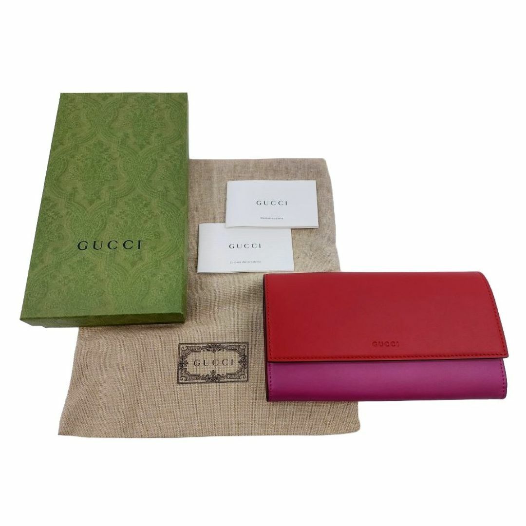 未使用品!GUCCI【グッチ】バイカラー コンチネンタルウォレット 未使用品!GUCCI【グッチ】バイカラー コンチネンタルウォレット