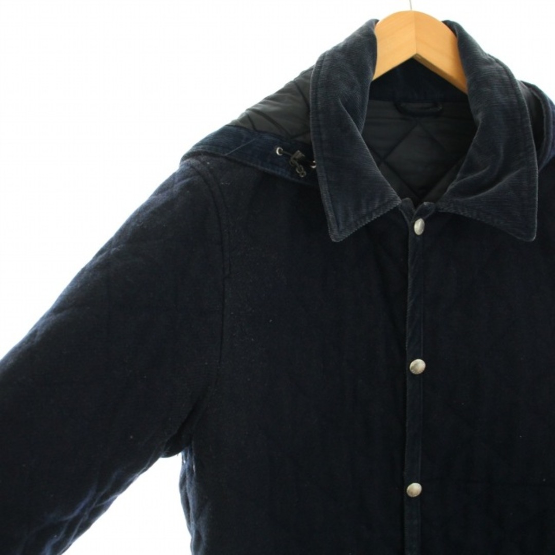 SOPHNET.(ソフネット)のSOPHNET. キルティングジャケット アウター フード ウール L 紺 メンズのジャケット/アウター(その他)の商品写真
