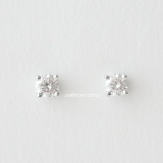 ティファニー(Tiffany & Co.)の【ティファニー】プラチナ　ダイヤモンド　計0.22ct　ソリティア　ピアス(ピアス)