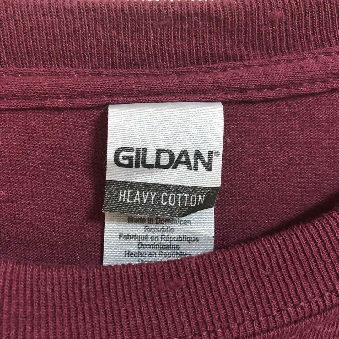 GILDAN(ギルタン)の古着　Tシャツ　ハリーポッター　えんじ　XL US ギルダン　グリフィンドール メンズのトップス(Tシャツ/カットソー(半袖/袖なし))の商品写真