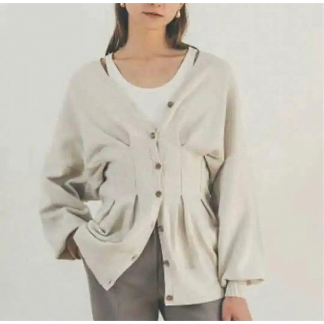 CLANE(クラネ)のCLANE クラネ　WAIST SHAPE DOLMAN CARDIGAN レディースのトップス(カーディガン)の商品写真