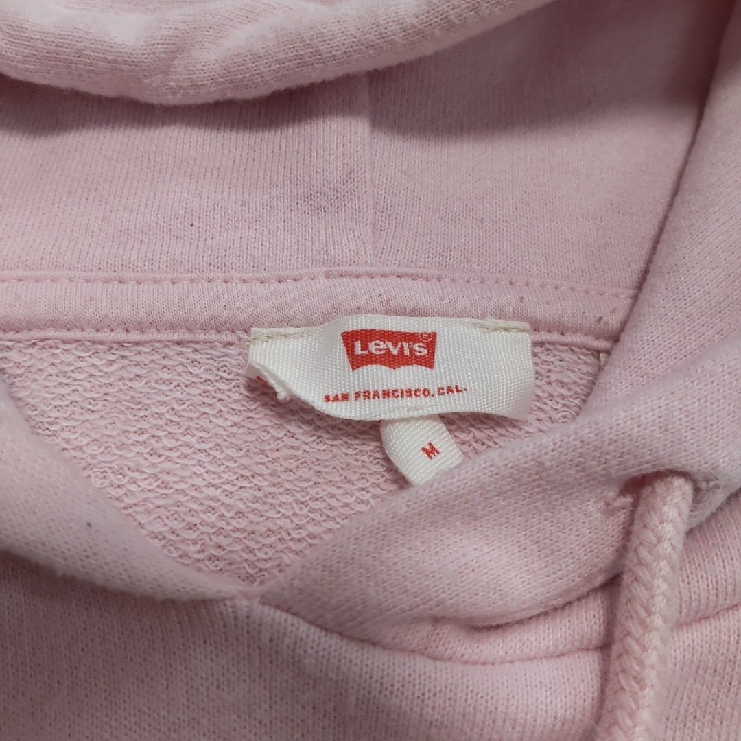 Levi's(リーバイス)のLEVI'S　リーバイス　トレーナー　M　女児　ピンク　フード付き レディースのトップス(トレーナー/スウェット)の商品写真