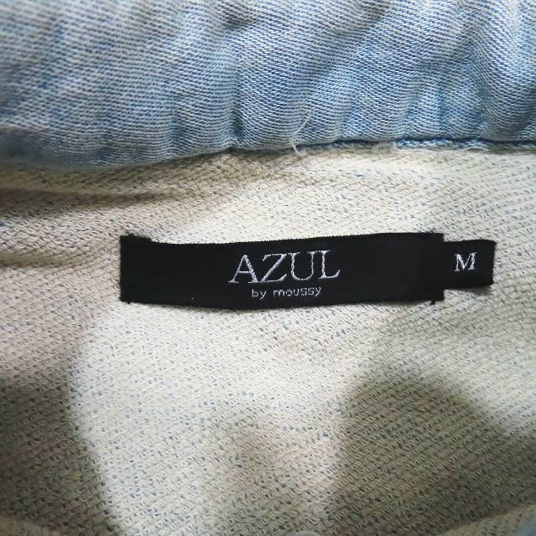 AZUL by moussy(アズールバイマウジー)のAZUL by moussy デニムジャケット ヴィンテージ ダメージ加工 M メンズのジャケット/アウター(Gジャン/デニムジャケット)の商品写真