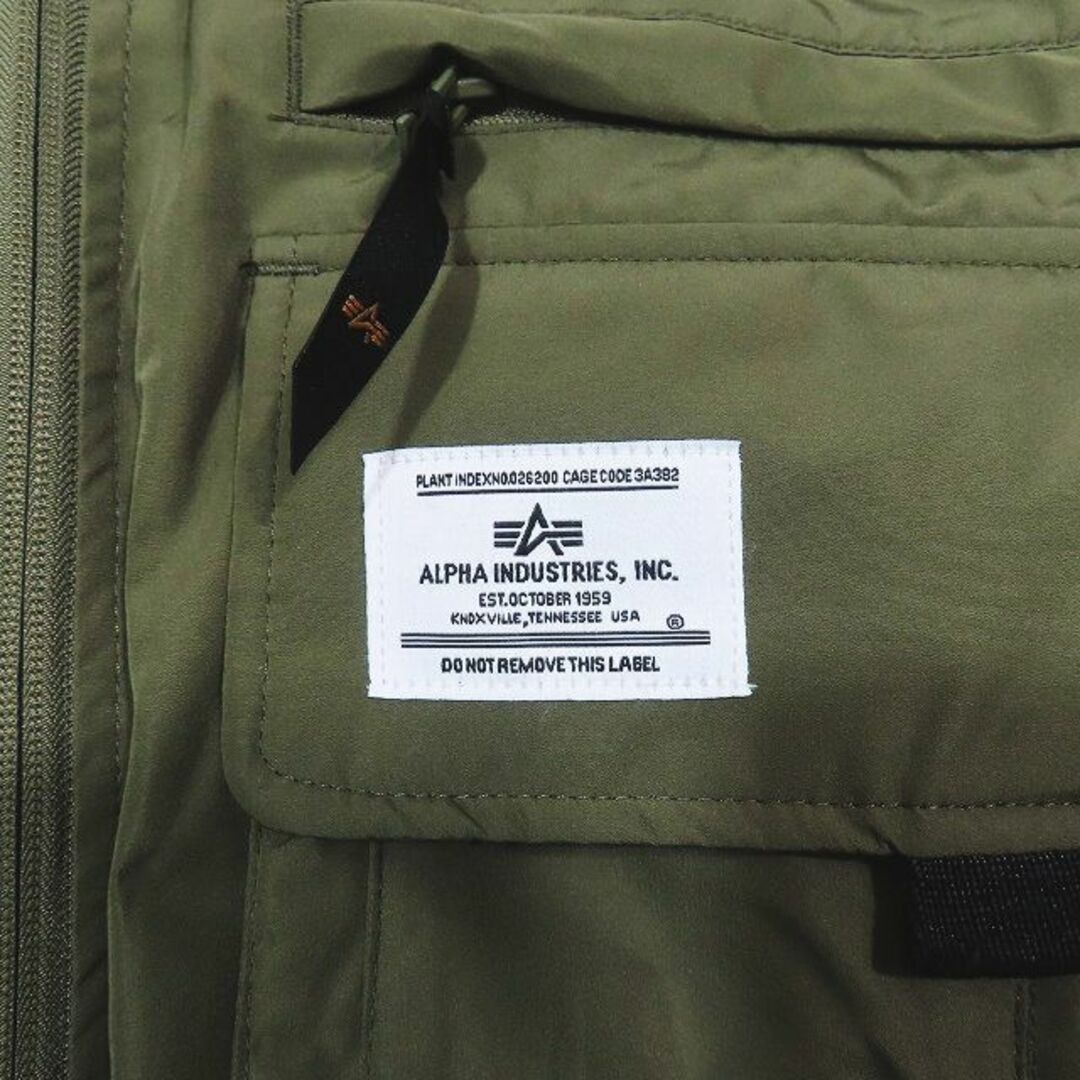alpha(アルファ)のALPHA ミリタリージャケット MA-1 フライトジャケット 2WAY XL メンズのジャケット/アウター(フライトジャケット)の商品写真
