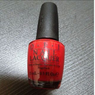 オーピーアイ(OPI)のOPI　オーピーアイ　マニキュア　赤　赤ポリッシュ　ネイル検定(マニキュア)