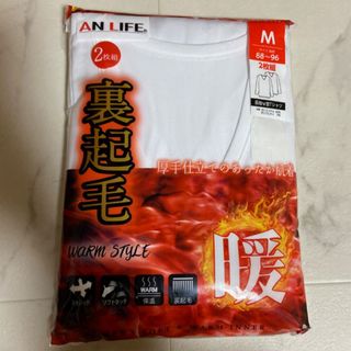 裏起毛　長袖V首Tシャツ　2枚組　Mサイズ(その他)