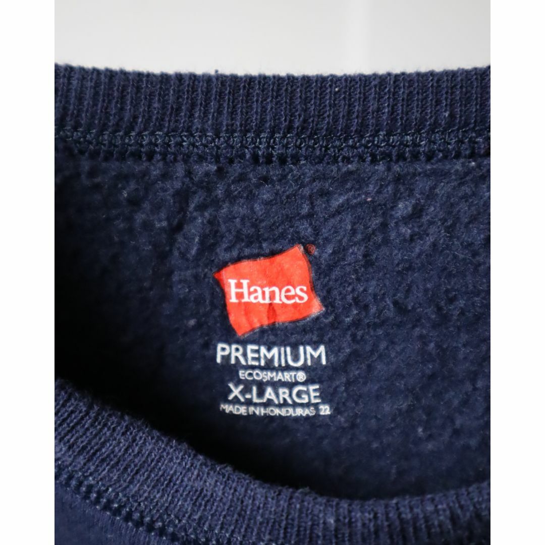 Hanes(ヘインズ)のHanes ヘインズ オーバーサイズ クルーネック 無地 スウェット 濃紺 XL メンズのトップス(スウェット)の商品写真