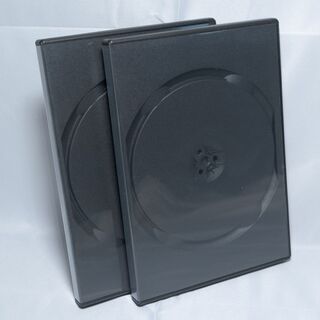 新品未使用 DVDトールケース黒 2枚セット CDやブルーレイディスクにも(その他)