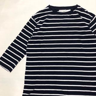 ヴィンテージ(VINTAGE)の【USA製】Columbiaknit コロンビアニット 8分袖ボーダーカットソー(Tシャツ/カットソー(七分/長袖))