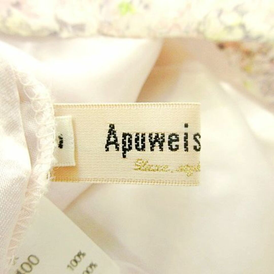 Apuweiser-riche(アプワイザーリッシェ)のアプワイザーリッシェ レース プリント タイト スカート  2 ピンク ■052 レディースのスカート(ひざ丈スカート)の商品写真