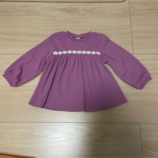 アプレレクール(apres les cours)のapres les cours アプレ レ クール　花柄　刺繍　90 トップス(Tシャツ/カットソー)