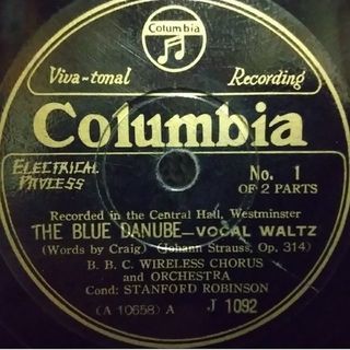 SP盤レコード THE BLUE DANUBE＿VOCAL WALTZ(その他)