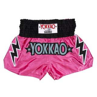 YOKKAO ムエタイパンツ「STADIUM」Fuchsia Fedora M(格闘技/プロレス)