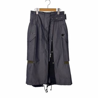 サカイ(sacai)のサカイ 22AW Cotton Gabardine Mix Skirt 1(ロングスカート)