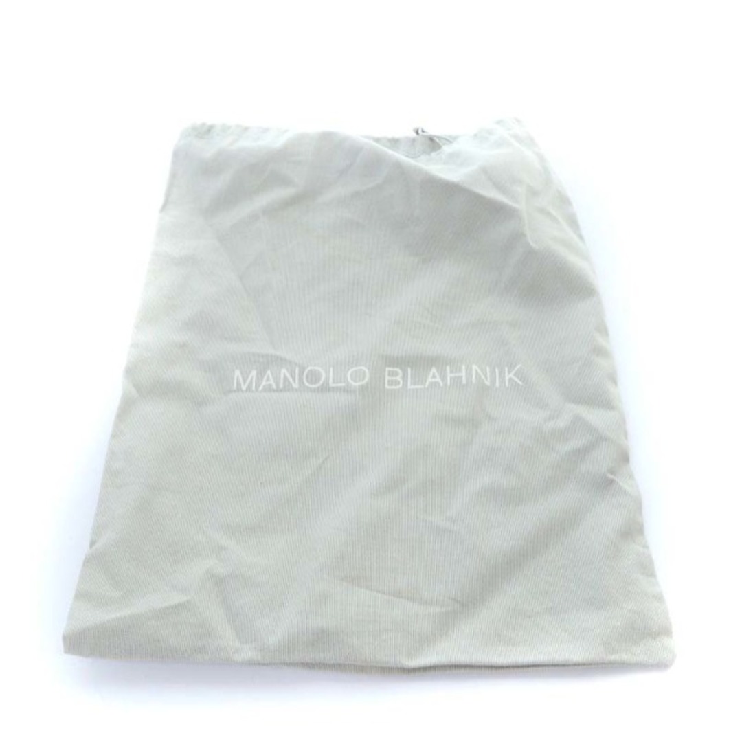 MANOLO BLAHNIK(マノロブラニク)のマノロブラニク STURLUSHANGI サテン 23cm-23.5cm 黒 レディースの靴/シューズ(サンダル)の商品写真