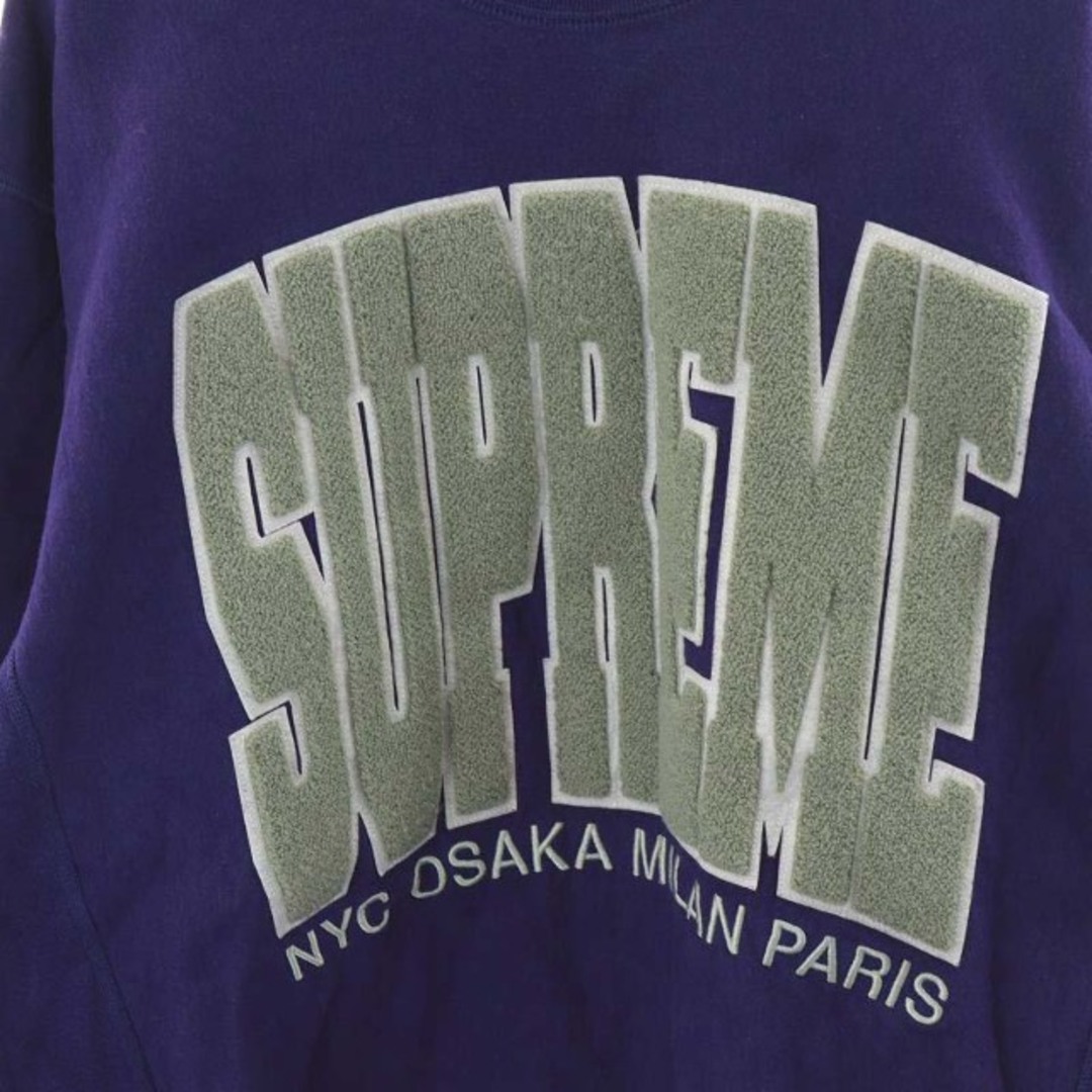 Supreme(シュプリーム)のSUPREME Cities Arc Crewneck スウェット XL 紫 メンズのトップス(その他)の商品写真
