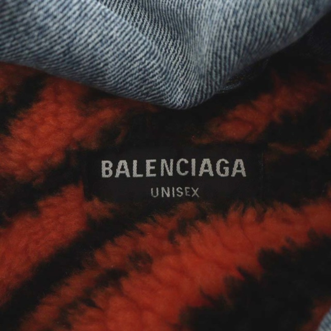 Balenciaga(バレンシアガ)のBALENCIAGA デニムジャケット ジージャン 46 S オレンジ 青 メンズのジャケット/アウター(Gジャン/デニムジャケット)の商品写真