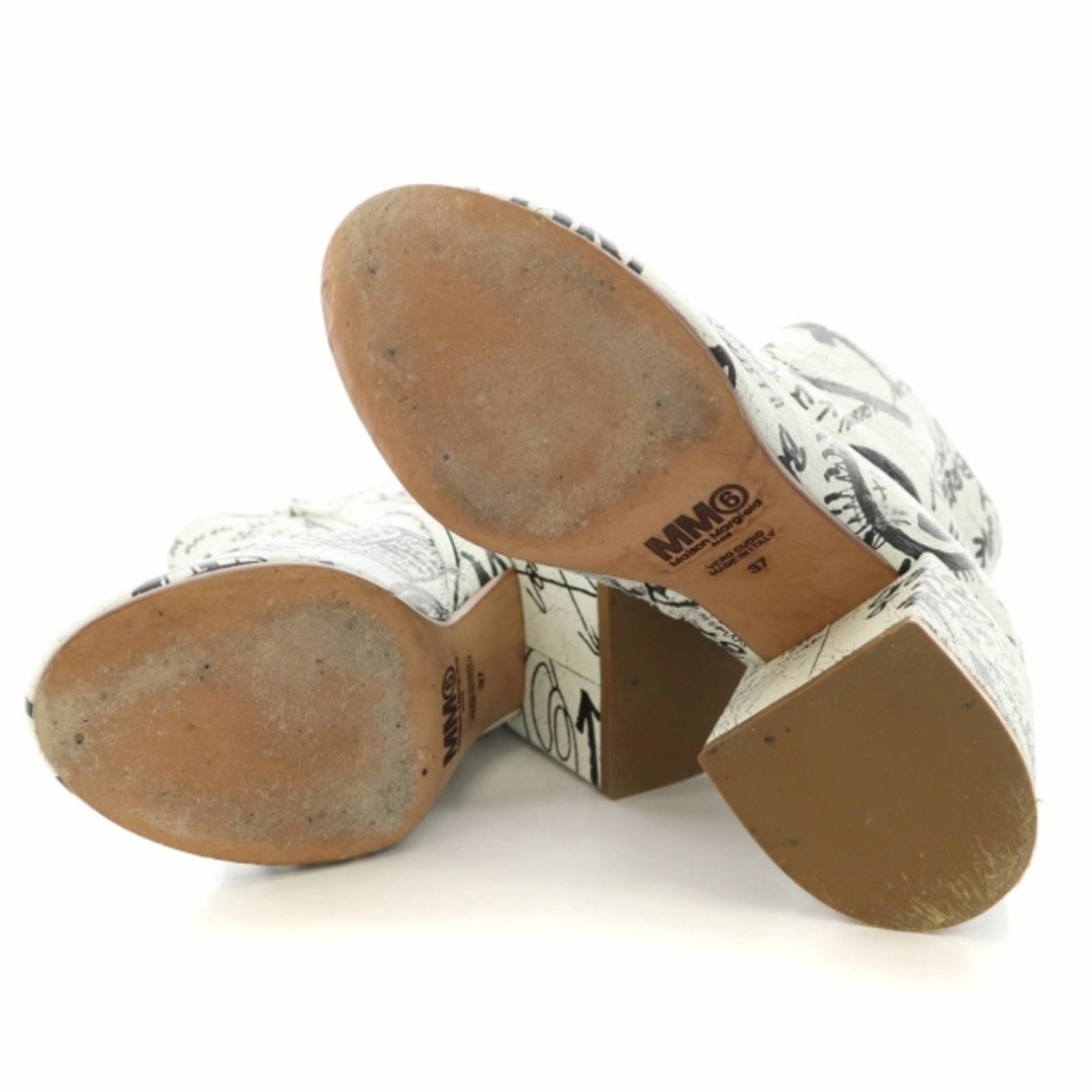 MM6(エムエムシックス)のMM6 メゾンマルジェラ fragile scribble boots レディースの靴/シューズ(ブーツ)の商品写真